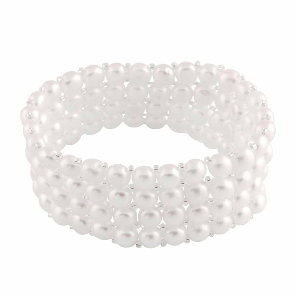 6-7mm genuine pearl cuff bracelet